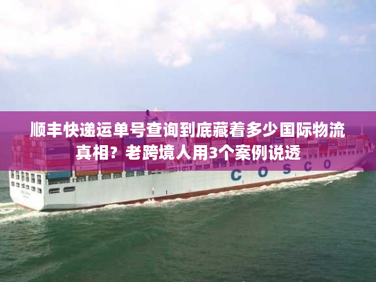 顺丰快递运单号查询到底藏着多少国际物流真相?老跨境人用3个案例说透 顺丰快递运单号查询到底藏着多少国际物流真相?老跨境人用3个案例说透