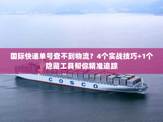 国际快递单号查不到物流?4个实战技巧+1个隐藏工具帮你精准追踪 国际快递单号查不到物流?4个实战技巧+1个隐藏工具帮你精准追踪