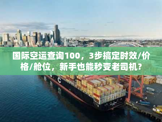 国际空运查询100，3步搞定时效/价格/舱位，新手也能秒变老司机？