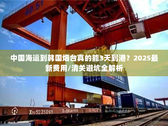 中国海运到韩国烟台真的能3天到港？2025最新费用/清关避坑全解析