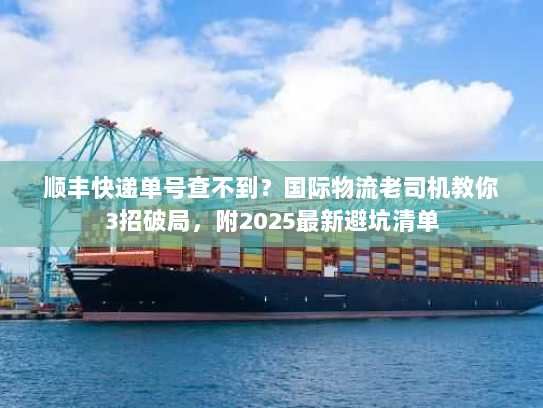 顺丰快递单号查不到？国际物流老司机教你3招破局，附2025最新避坑清单