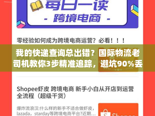 我的快递查询总出错？国际物流老司机教你3步精准追踪，避坑90%丢件风险