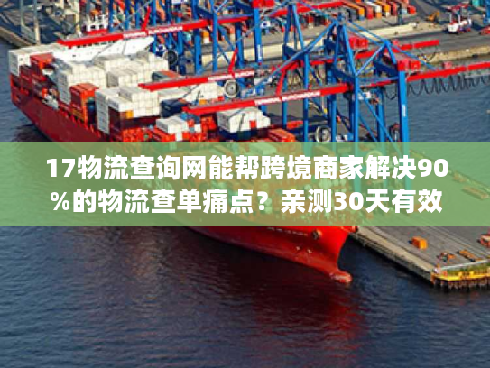 17物流查询网能帮跨境商家解决90%的物流查单痛点?亲测30天有效 17物流查询网能帮跨境商家解决90%的物流查单痛点?亲测30天有效