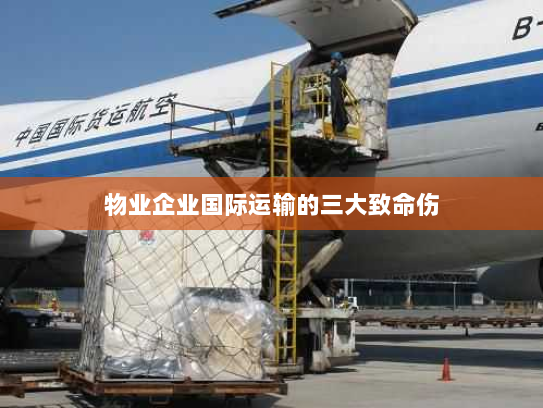 物业企业国际运输的三大致命伤