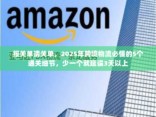 报关单清关单，2025年跨境物流必懂的5个通关细节，少一个就延误3天以上