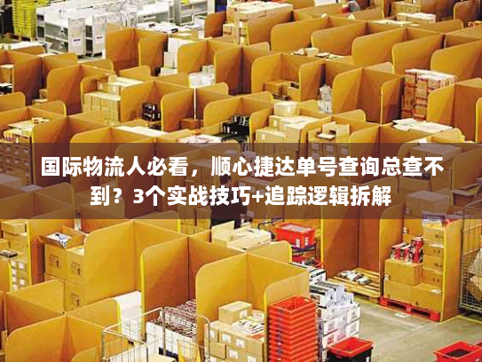 国际物流人必看，顺心捷达单号查询总查不到？3个实战技巧+追踪逻辑拆解