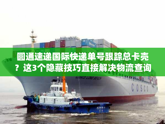 圆通速递国际快递单号跟踪总卡壳？这3个隐藏技巧直接解决物流查询痛点