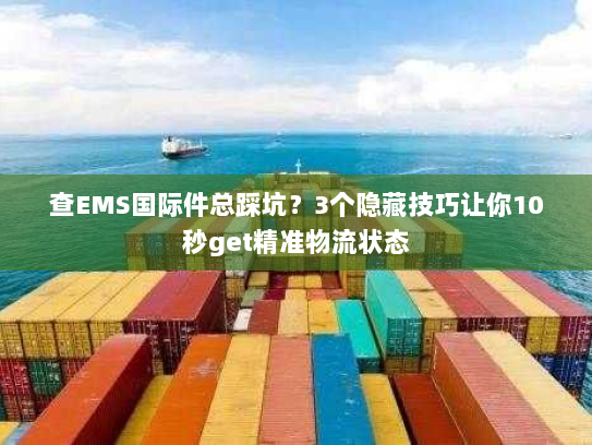 查EMS国际件总踩坑？3个隐藏技巧让你10秒get精准物流状态