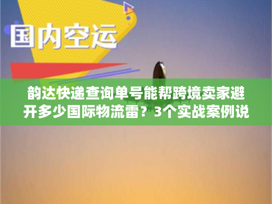 韵达快递查询单号能帮跨境卖家避开多少国际物流雷？3个实战案例说清