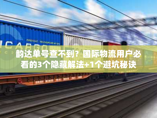 韵达单号查不到？国际物流用户必看的3个隐藏解法+1个避坑秘诀