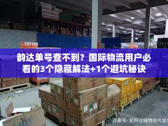 韵达单号查不到？国际物流用户必看的3个隐藏解法+1个避坑秘诀