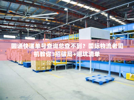 圆通快递单号查询总查不到？国际物流老司机教你3招破局+避坑清单