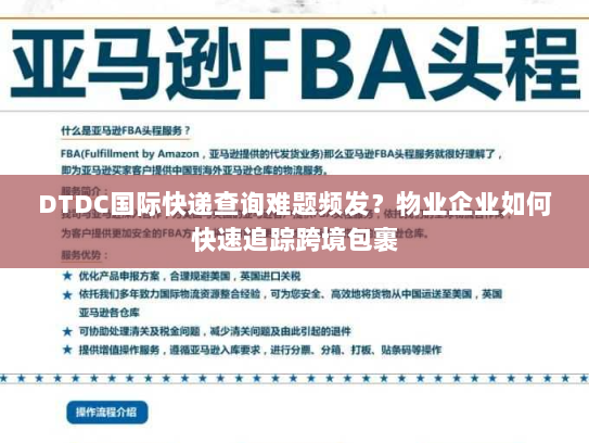 DTDC国际快递查询难题频发?物业企业如何快速追踪跨境包裹 DTDC国际快递查询难题频发?物业企业如何快速追踪跨境包裹