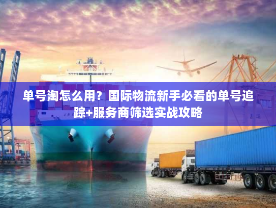 单号淘怎么用？国际物流新手必看的单号追踪+服务商筛选实战攻略