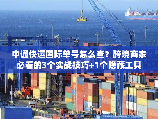 中通快运国际单号怎么查？跨境商家必看的3个实战技巧+1个隐藏工具