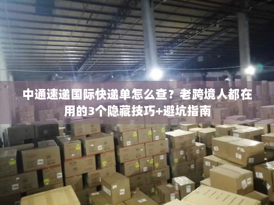 中通速递国际快递单怎么查？老跨境人都在用的3个隐藏技巧+避坑指南