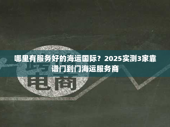 哪里有服务好的海运国际？2025实测3家靠谱门到门海运服务商