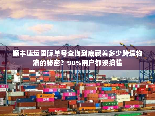 顺丰速运国际单号查询到底藏着多少跨境物流的秘密？90%用户都没搞懂