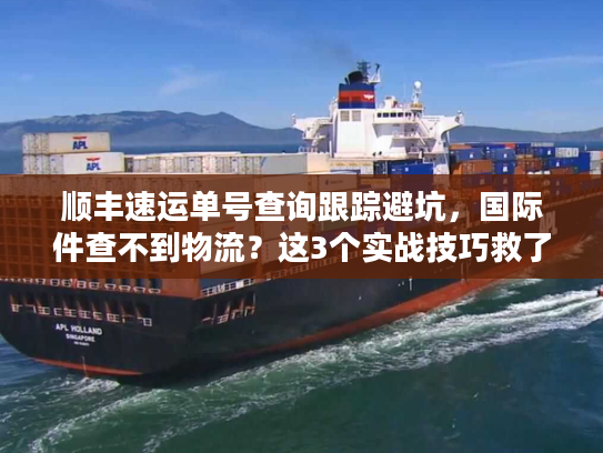 顺丰速运单号查询跟踪避坑,国际件查不到物流?这3个实战技巧救了我的货 顺丰速运单号查询跟踪避坑,国际件查不到物流?这3个实战技巧救了我的货