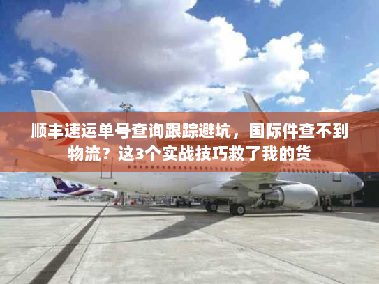 顺丰速运单号查询跟踪避坑，国际件查不到物流？这3个实战技巧救了我的货