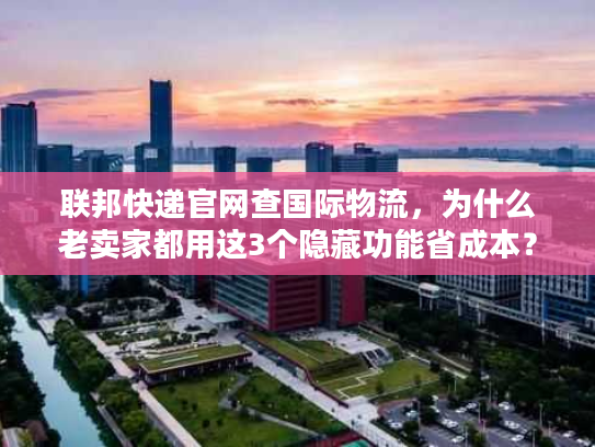 联邦快递官网查国际物流，为什么老卖家都用这3个隐藏功能省成本？