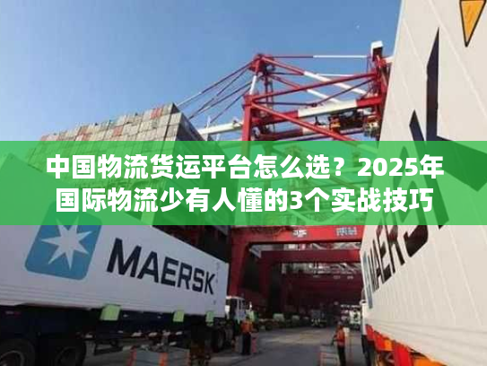中国物流货运平台怎么选？2025年国际物流少有人懂的3个实战技巧