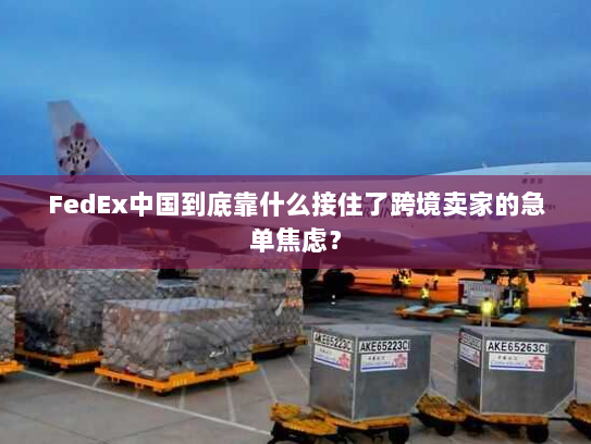 FedEx中国到底靠什么接住了跨境卖家的急单焦虑？