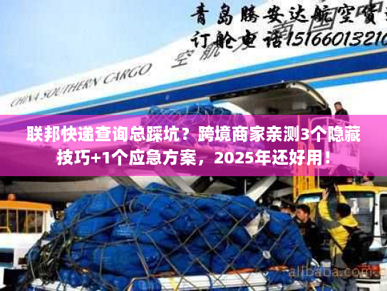 联邦快递查询总踩坑？跨境商家亲测3个隐藏技巧+1个应急方案，2025年还好用！