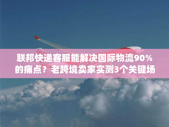 联邦快递客服能解决国际物流90%的痛点？老跨境卖家实测3个关键场景