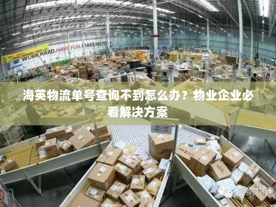 海英物流单号查询不到怎么办?物业企业必看解决方案 海英物流单号查询不到怎么办?物业企业必看解决方案