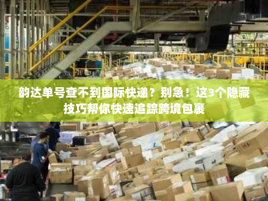 韵达单号查不到国际快递？别急！这3个隐藏技巧帮你快速追踪跨境包裹