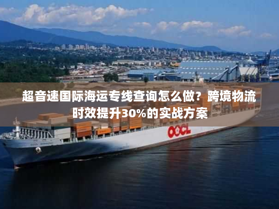 超音速国际海运专线查询怎么做？跨境物流时效提升30%的实战方案