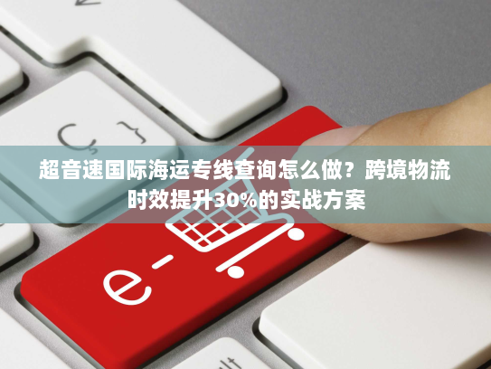 超音速国际海运专线查询怎么做？跨境物流时效提升30%的实战方案
