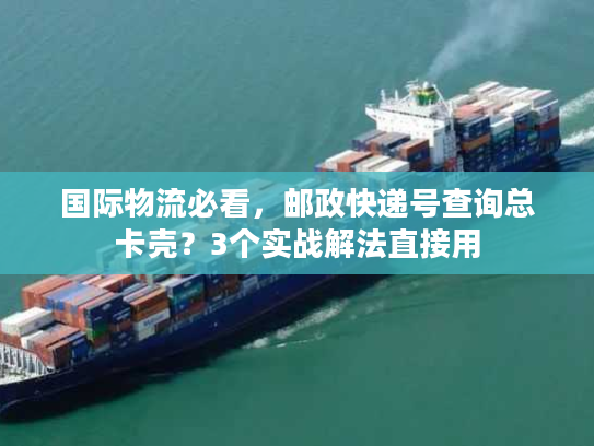 国际物流必看，邮政快递号查询总卡壳？3个实战解法直接用