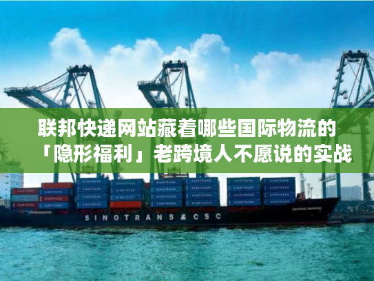 联邦快递网站藏着哪些国际物流的「隐形福利」老跨境人不愿说的实战技巧全在这