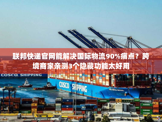 联邦快递官网能解决国际物流90%痛点？跨境商家亲测3个隐藏功能太好用