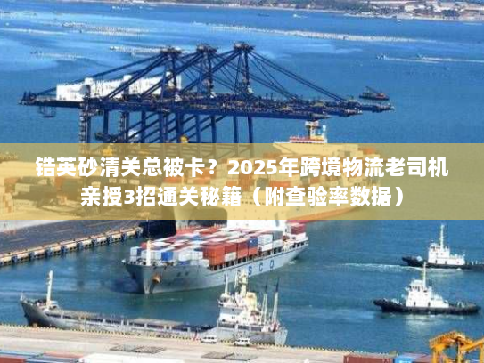 锆英砂清关总被卡？2025年跨境物流老司机亲授3招通关秘籍（附查验率数据）