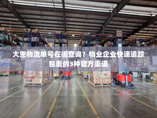 大恩物流单号在哪查询?物业企业快速追踪包裹的3种官方渠道 大恩物流单号在哪查询?物业企业快速追踪包裹的3种官方渠道