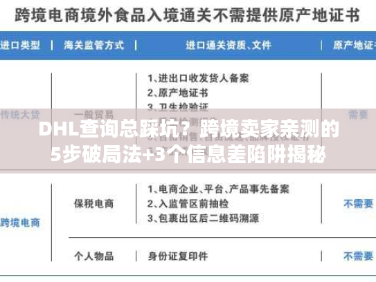 DHL查询总踩坑？跨境卖家亲测的5步破局法+3个信息差陷阱揭秘