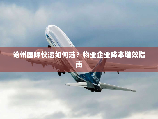 沧州国际快递如何选？物业企业降本增效指南