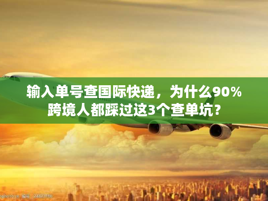 输入单号查国际快递，为什么90%跨境人都踩过这3个查单坑？