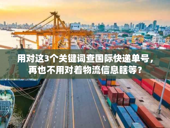 用对这3个关键词查国际快递单号,再也不用对着物流信息瞎等? 用对这3个关键词查国际快递单号,再也不用对着物流信息瞎等?