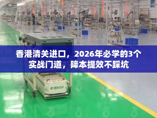 香港清关进口，2026年必学的3个实战门道，降本提效不踩坑