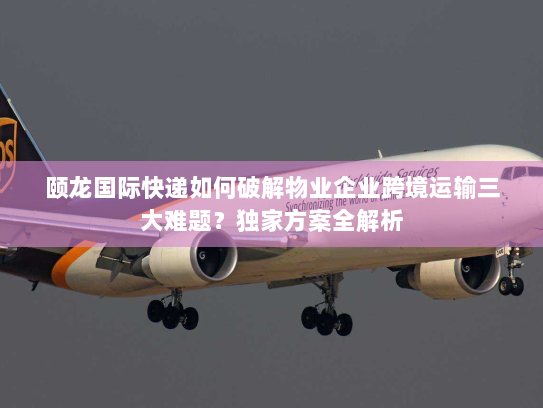 颐龙国际快递如何破解物业企业跨境运输三大难题?独家方案全解析 颐龙国际快递如何破解物业企业跨境运输三大难题?独家方案全解析