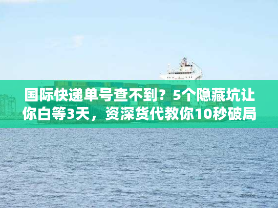国际快递单号查不到?5个隐藏坑让你白等3天,资深货代教你10秒破局 国际快递单号查不到?5个隐藏坑让你白等3天,资深货代教你10秒破局