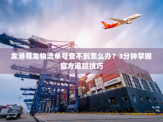 龙港尊龙物流单号查不到怎么办？3分钟掌握官方追踪技巧