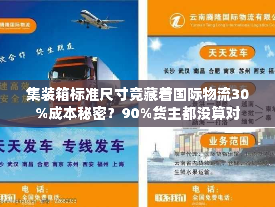 集装箱标准尺寸竟藏着国际物流30%成本秘密？90%货主都没算对