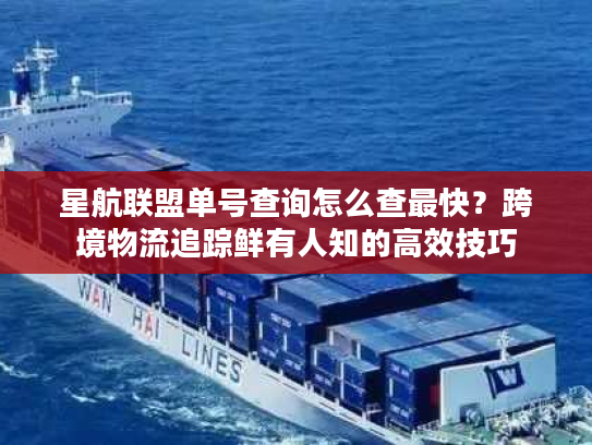 星航联盟单号查询怎么查最快？跨境物流追踪鲜有人知的高效技巧
