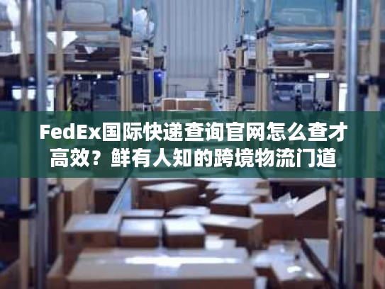 FedEx国际快递查询官网怎么查才高效？鲜有人知的跨境物流门道