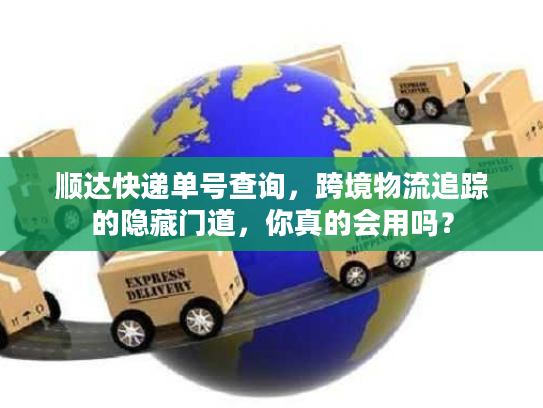 顺达快递单号查询，跨境物流追踪的隐藏门道，你真的会用吗？